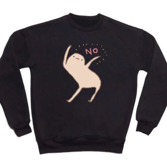 Society6 Honest Blob Says No crew neck sweater - Picture 1 of 7